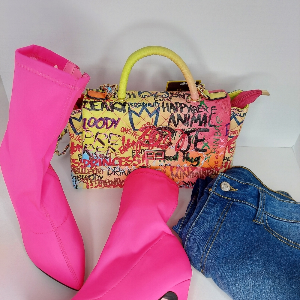 COPY - Hot pink boots new